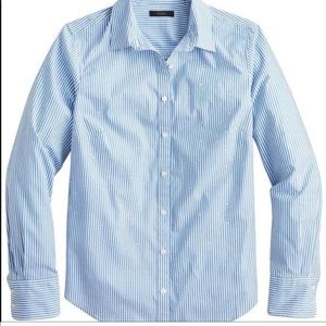 J crew perfect shirt embellished with rhinestones